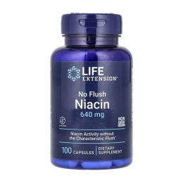 No Flush Niacin 640 mg - 100 caps Life Extension
