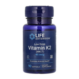 Low Dose Vitamin K2 45 mcg - 90 softgels Life Extension