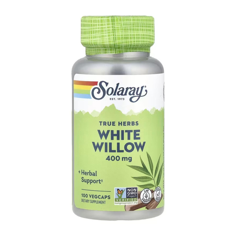 White Willow Bark 400mg - 100 vcaps Solaray