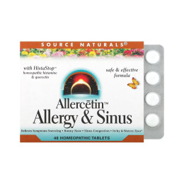 Allercetin™ Allergy & Sinus - 48 tabs (Пошкоджена упаковка) Source Naturals