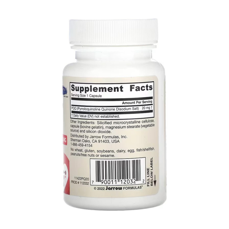 PQQ 20mg - 30 caps Jarrow Formulas