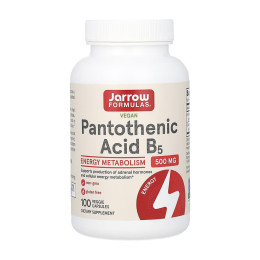 Pantothenic Acid 500mg - 100 vcaps Jarrow Formulas