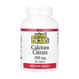 Calcium Citrate 350mg - 90 tabs Natural Factors