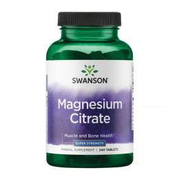 Magnesium Citrate Super Strength - 240 tabs Swanson