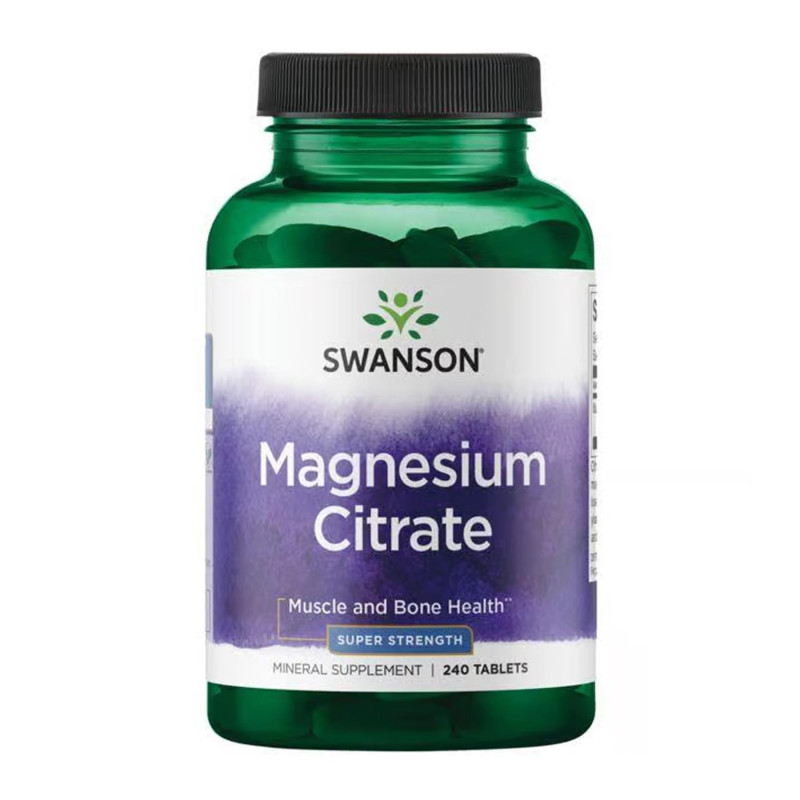 Magnesium Citrate Super Strength - 240 tabs Swanson