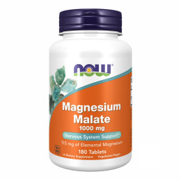 Magnesium Malate 1000mg - 180 tabs Now Foods