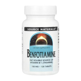 Benfotiamine 150mg - 120 tabs Source Naturals