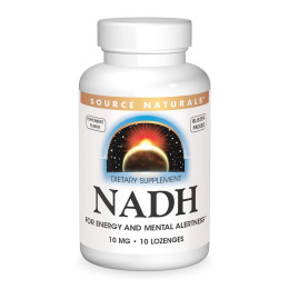 NADH 10mg Peppermint - 10 lozenges Source Naturals