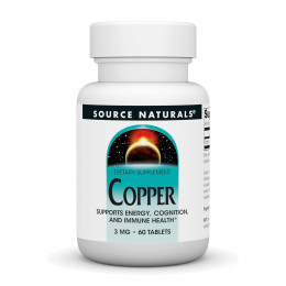 Copper 3mg - 60 caps Source Naturals
