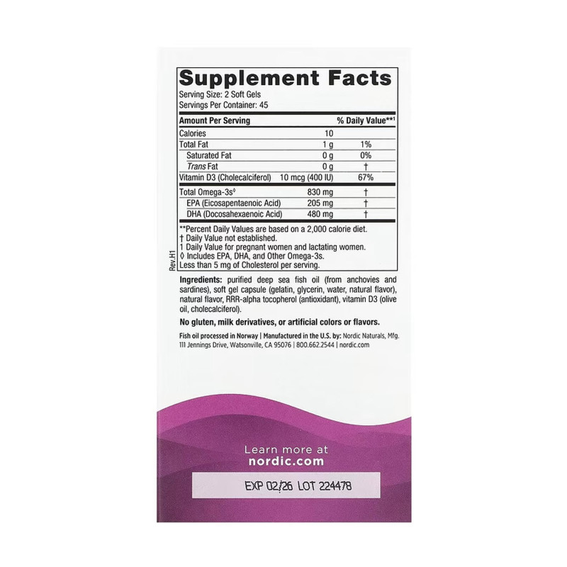 Prenatal DHA - 90 softgels Strawberry Nordic Naturals