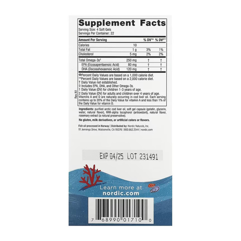 Children's DHA - 90 mini softgels Nordic Naturals