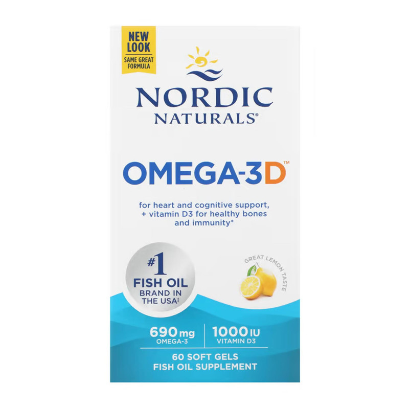 Omega-3D - 60 softgels Nordic Naturals