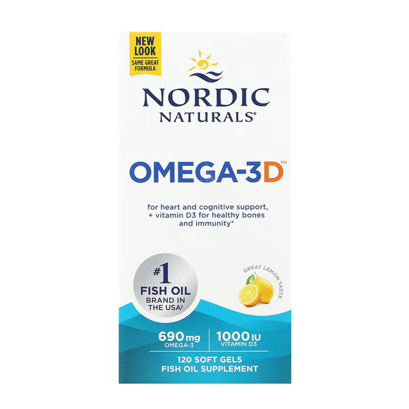 Omega-3D - 120 softgels Nordic Naturals