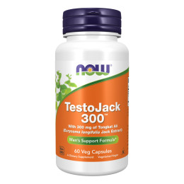Testo Jack 300 - 60 vcaps Now Foods