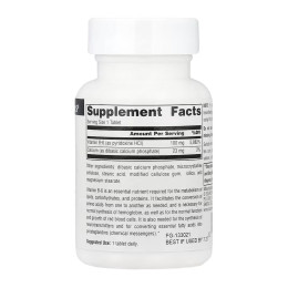 Vitamin B-6 100 mg - 100 tabs Source Naturals