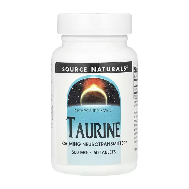 Taurine 500 mg - 60 tabs Source Naturals