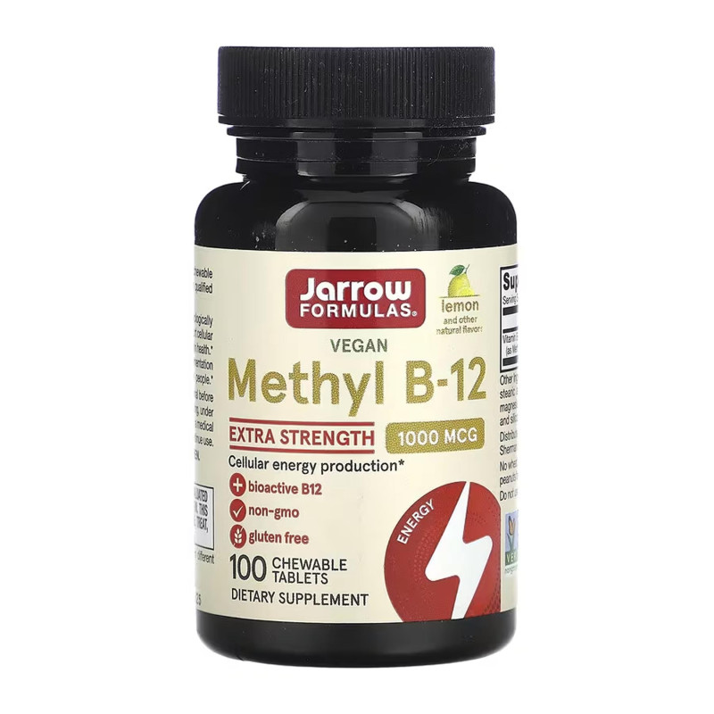 Methyl B12 Methylcobalamin 1000 mcg - 100 tabs Jarrow Formulas