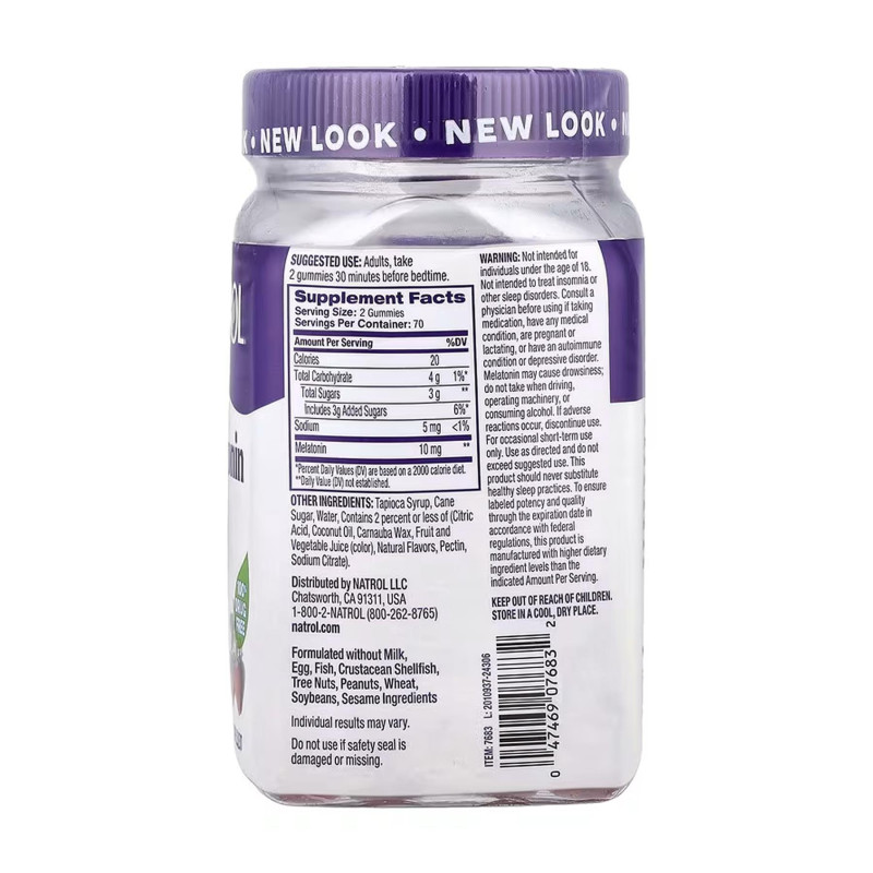 Melatonin 10mg - 140 gummies NATROL