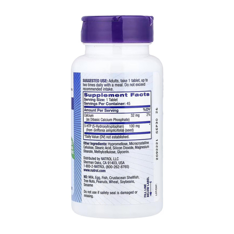 5-HTP 100mg Time Release - 45 tabs NATROL