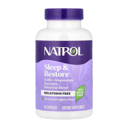 Sleep & Restore Melatonin Free - 60 caps NATROL