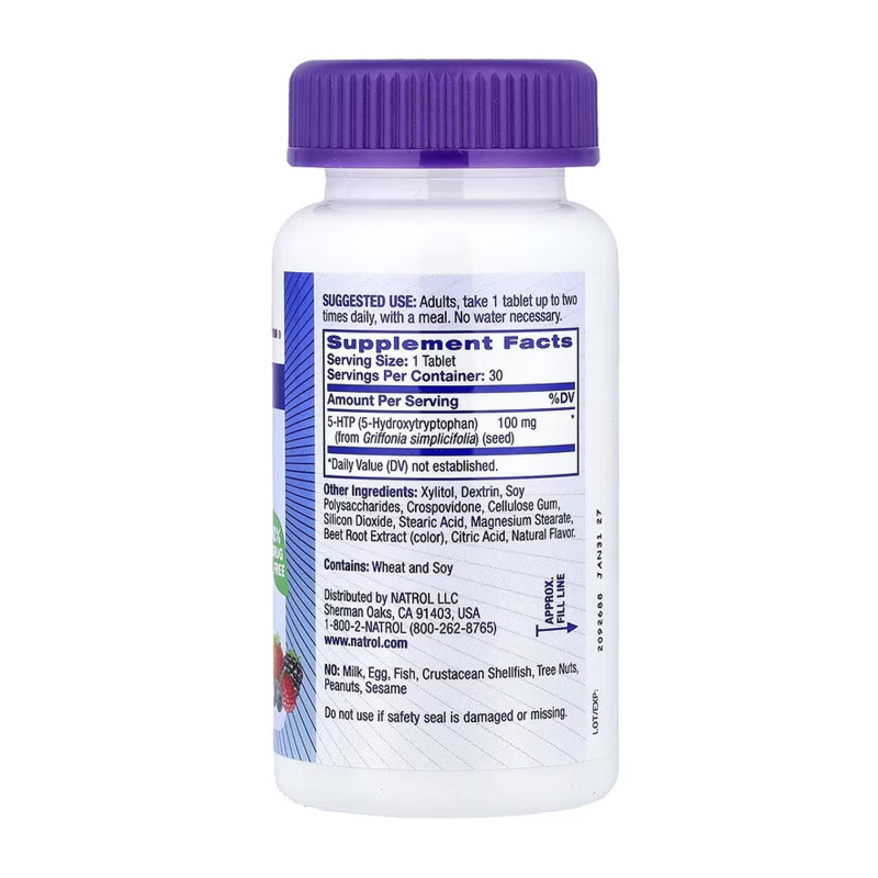 5-HTP 100mg Fast Dissolve - 30 tabs NATROL