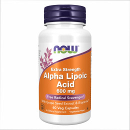 Alpha Lipoic Acid 600mg - 60 vcaps Now Foods