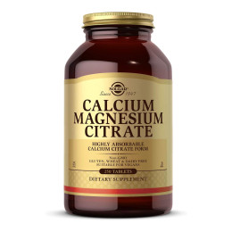 Calcium Magnesium Citrate - 250 tabs Solgar