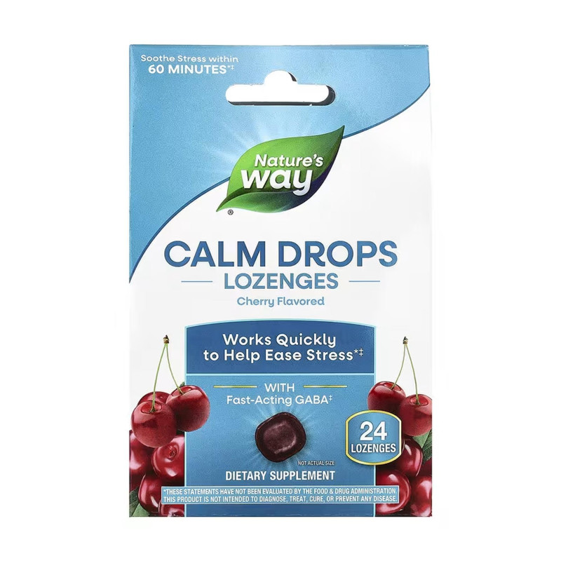 Calm Drops - 24 lozenges Cherry Nature's Way