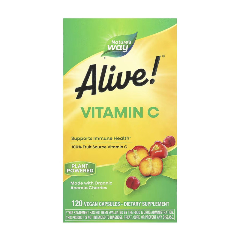 Alive! Vitamin C - 120 vcaps Nature's Way