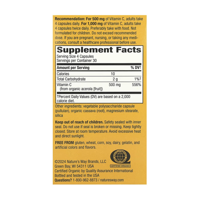 Alive! Vitamin C - 120 vcaps Nature's Way