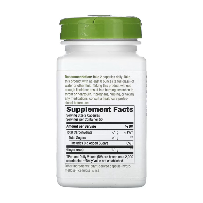 Ginger Root - 100 vcaps Nature's Way
