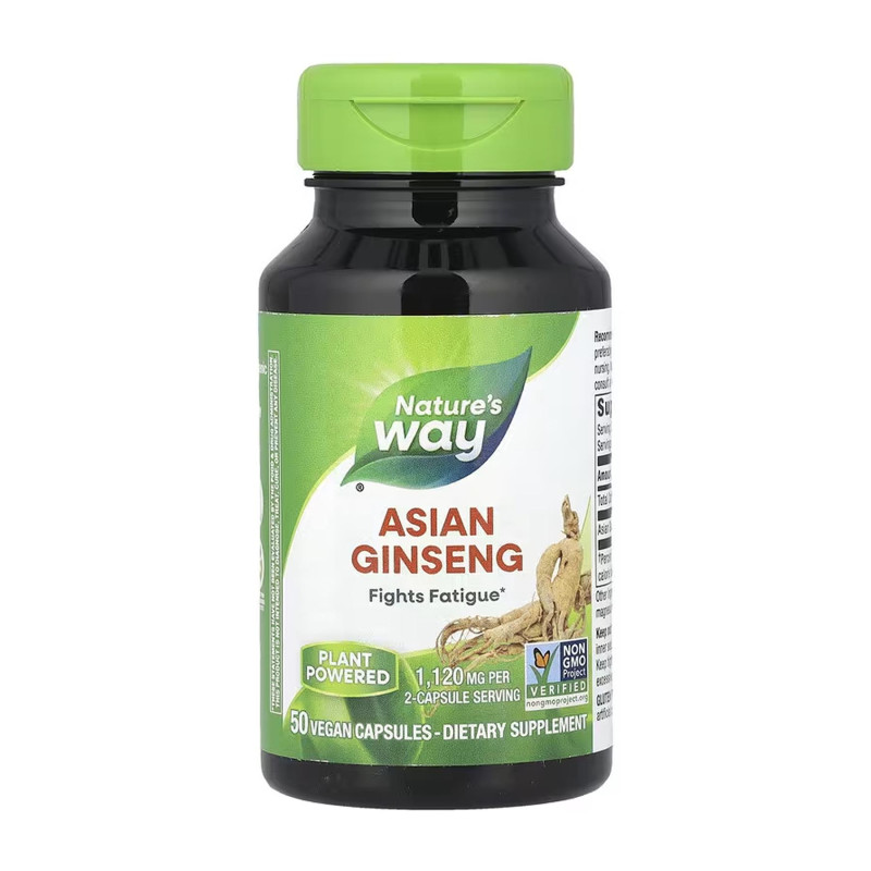 Asian Ginseng - 50 vcaps Nature's Way