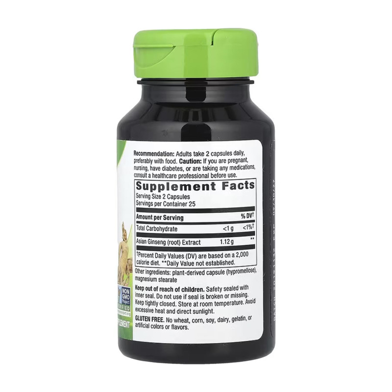 Asian Ginseng - 50 vcaps Nature's Way