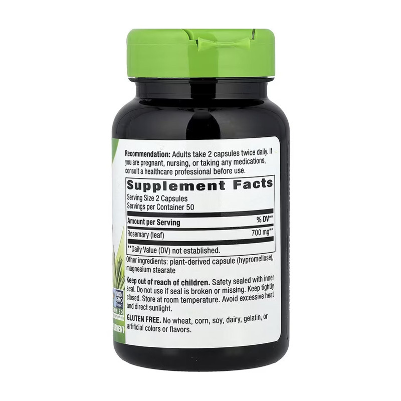 Rosemary Leaf - 100 vcaps Nature's Way