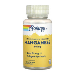 Manganese 50mg - 100 vcaps Solaray