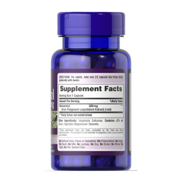 Resveratrol 500 mg - 30 caps Puritans Pride