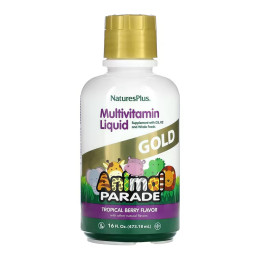 Children’s Gold Multivitamin Liquid - 473.18 ml Tropical Berry Nature's Plus