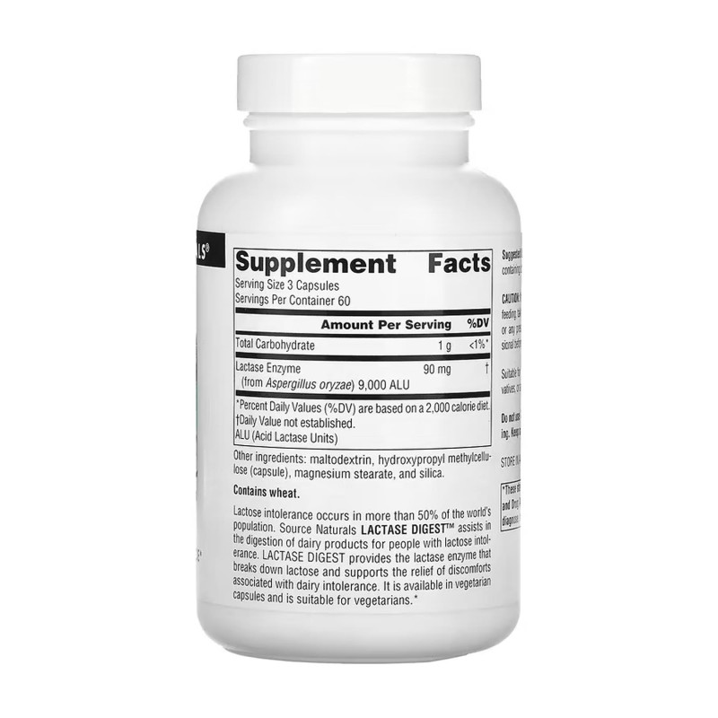 Lactase Digest 30 mg - 90 caps Source Naturals