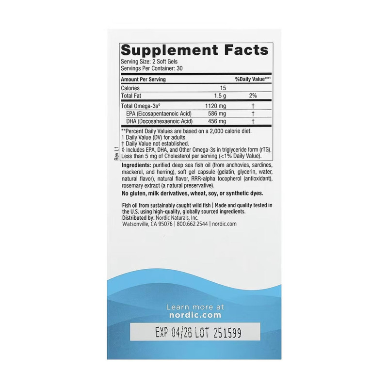 Ultimate Omega 2X Minis - 60 mini softgels Nordic Naturals