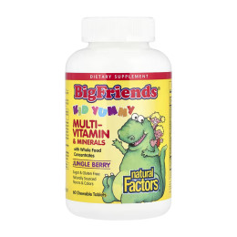 BigFriends Chewable Multivitamin & Minerals - 60 tabs Natural Factors