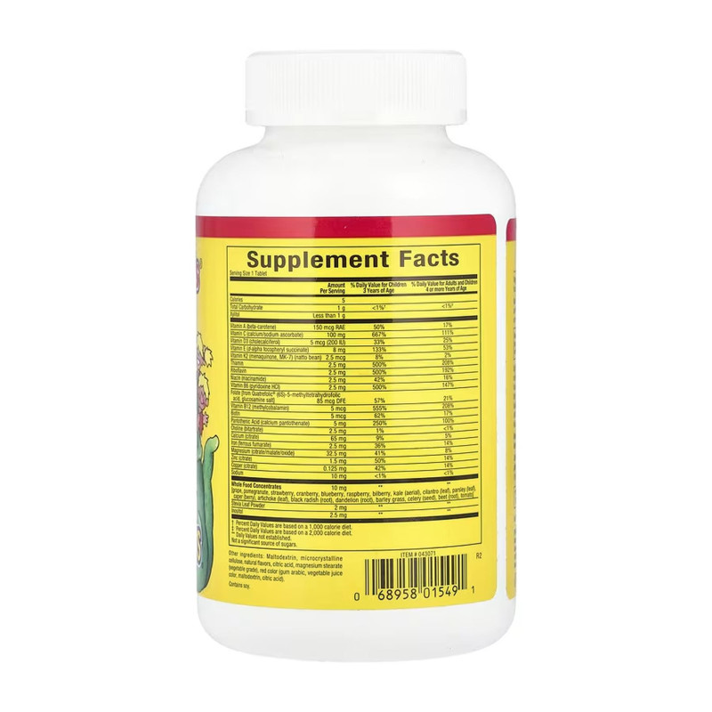 BigFriends Chewable Multivitamin & Minerals - 60 tabs Natural Factors