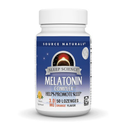 Sleep Science® Melatonin Complex™ 3 mg - 50 lozenges Orange Source Naturals