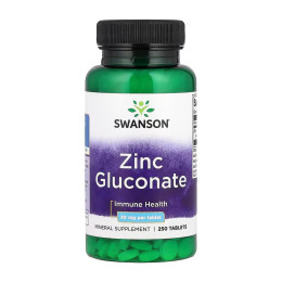 Zinc Gluconate 30 mg - 250 tabs Swanson