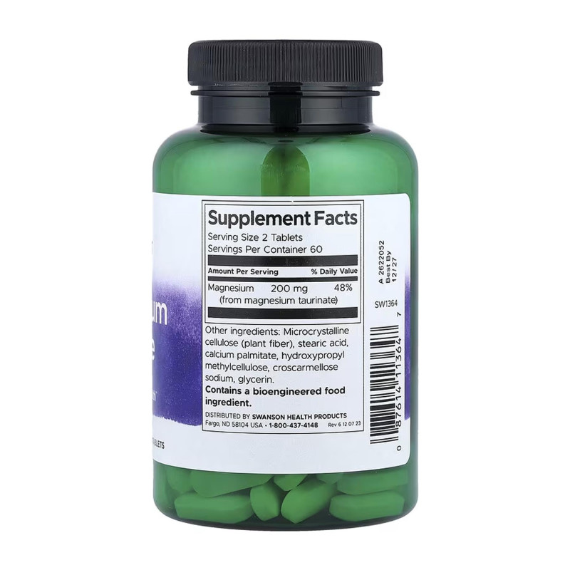 Magnesium Taurate 100 mg - 120 tabs Swanson
