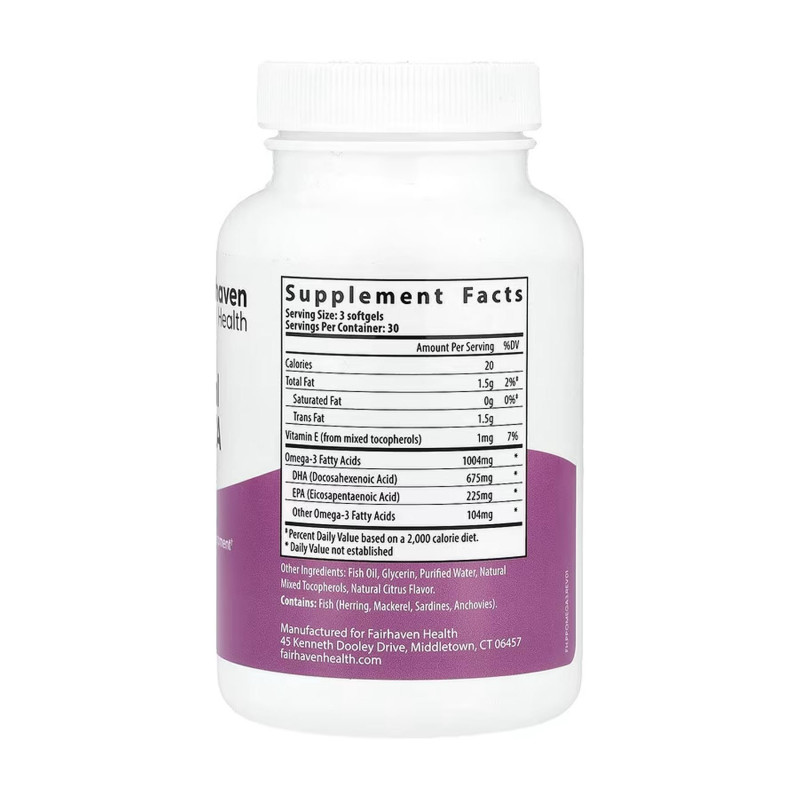 Prenatal DHA + EPA - 90 softgels Fairhaven Health