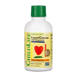 Calcium with Magnesium - 473 ml Orange (16 fl oz) (До 03.26) ChildLife Essentials