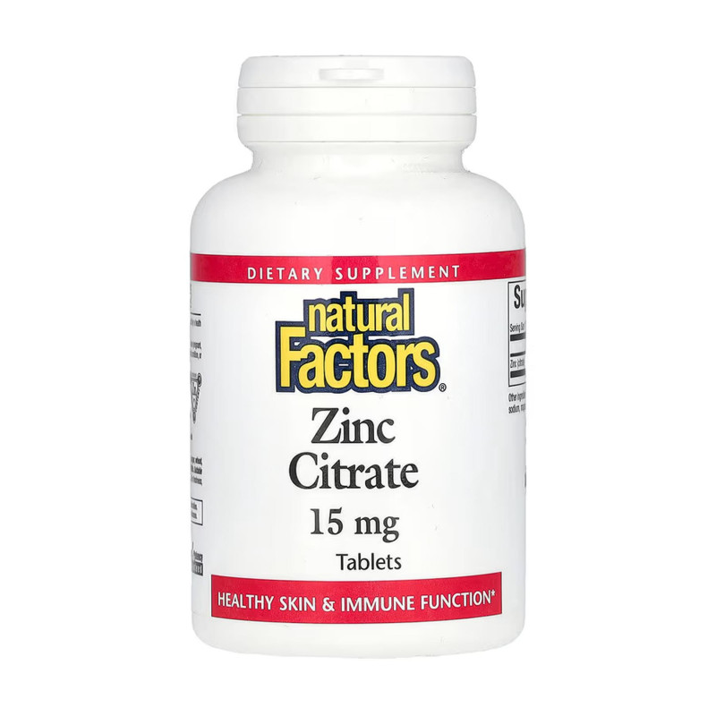 Zinc Citrate 15mg - 30 tabs Natural Factors