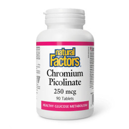 Chromium Picolinate 250mcg - 90 tabs Natural Factors