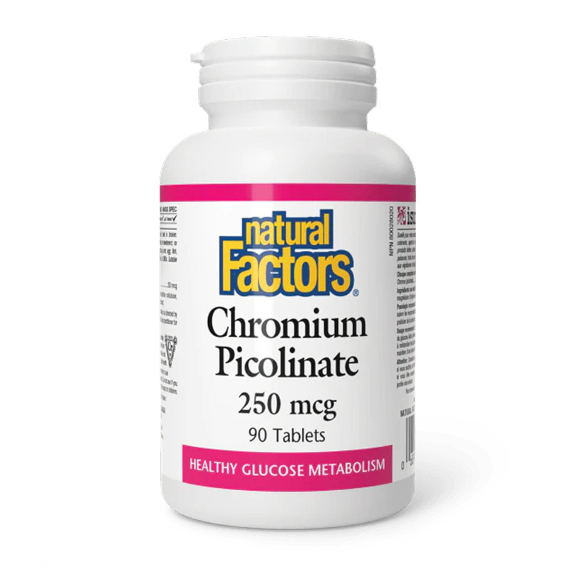 Chromium Picolinate 250mcg - 90 tabs Natural Factors