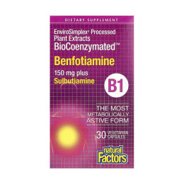 BioCoenzymated Benfotiamine - 30 caps Natural Factors